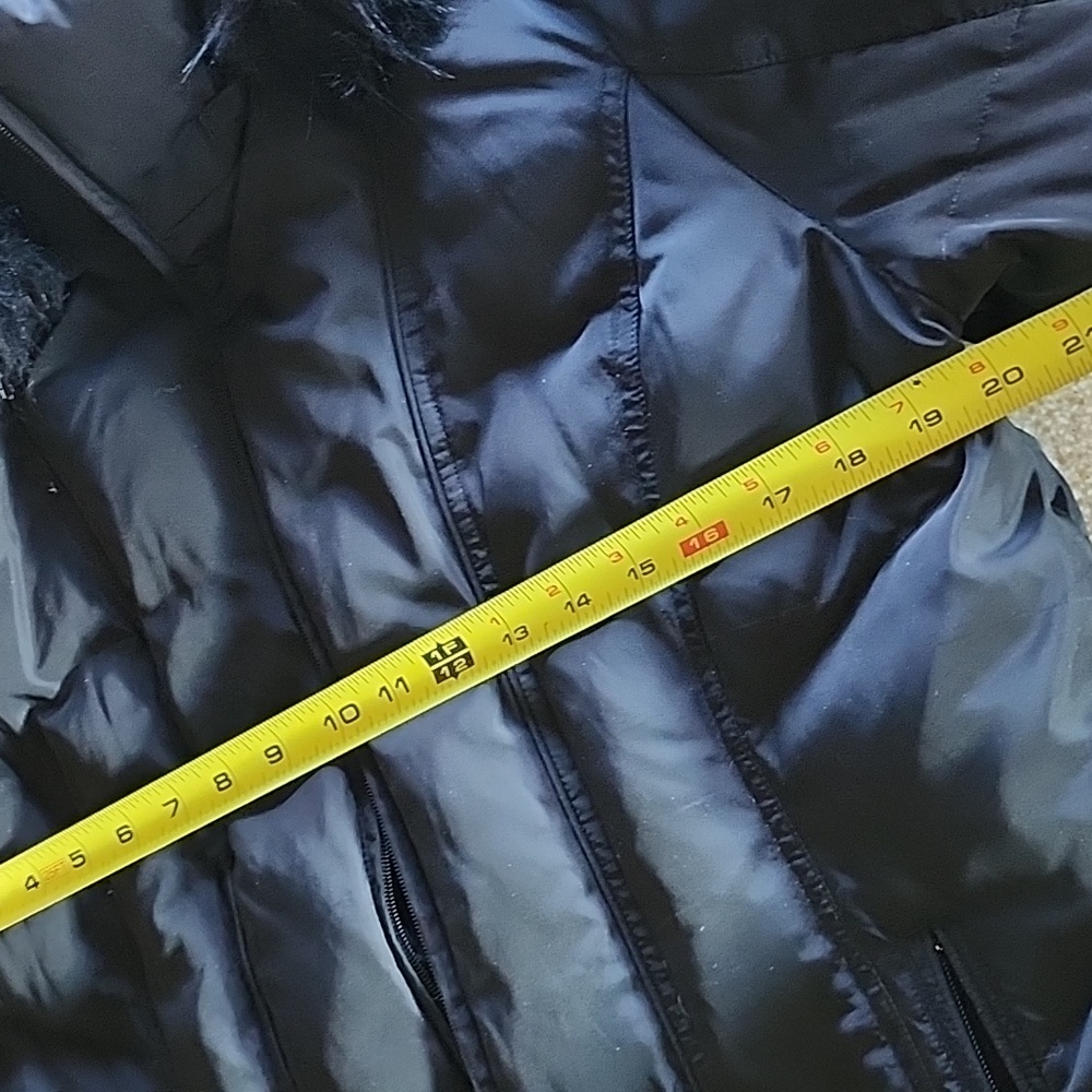 Calvin Klein Ladies XL Black Puffy Hooded Jacket - Picture 6 of 16